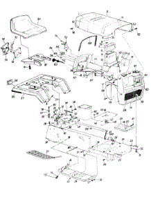 Body Assembly parts for White Outdoor Lawn Tractor 138-686-190 / 1988 from AppliancePartsPros.com