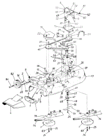 Deck Assembly parts for White Outdoor Lawn Tractor 138-686-190 / 1988 from AppliancePartsPros.com