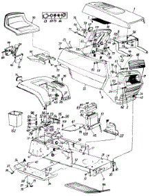 Body Assembly parts for White Outdoor Lawn Tractor 130-736G190 / 1990 from AppliancePartsPros.com