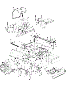 Deck Lift Assembly parts for White Outdoor Lawn Tractor 130-736G190 / 1990 from AppliancePartsPros.com