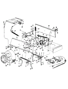 Deck Lift Assembly parts for White Outdoor Lawn Tractor 131-736G190 / 1991 from AppliancePartsPros.com