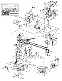 Drive Mounting Assembly parts for White Outdoor Lawn Tractor 131-736G190 / 1991 from AppliancePartsPros.com