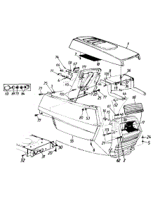 Hood Assembly parts for White Outdoor Lawn Tractor 131-736G190 / 1991 from AppliancePartsPros.com