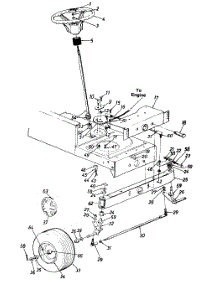 Steering Assembly parts for White Outdoor Lawn Tractor 131-736G190 / 1991 from AppliancePartsPros.com