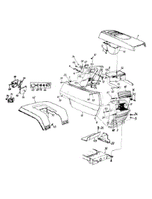 Hood & Rear Fender Assembly Lt-145 parts for White Outdoor Lawn Tractor 133R696G190 / 1993 from AppliancePartsPros.com