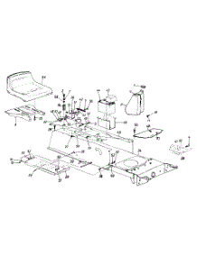 Lower Frame, Running Board & Seat Lt-145 parts for White Outdoor Lawn Tractor 133R696G190 / 1993 from AppliancePartsPros.com