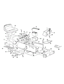 Seat, Frame & Upper Frame Assembly Lt-145 parts for White Outdoor Lawn Tractor 13AP693F190 / 1998 from AppliancePartsPros.com