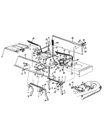 Upper Frame & Deck Assembly Lt-145 parts for White Outdoor Lawn Tractor 13AP693F190 / 1998 from AppliancePartsPros.com