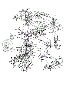 Lower Frame & Wheel Assembly Lt-145 parts for White Outdoor Lawn Tractor 13BP693F190 / 1999 from AppliancePartsPros.com
