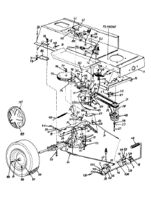 Lower Frame, Transaxle & Controls parts for White Outdoor Lawn Tractor 135R676G190 / 1995 from AppliancePartsPros.com