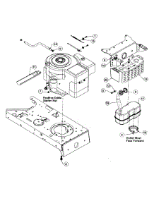 Muffler & Exhaust Pipe Lt-15 parts for White Outdoor Lawn Tractor 136D686G190 / 1996 from AppliancePartsPros.com
