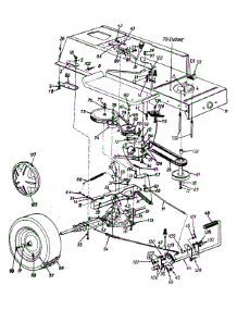 Pulleys & Lower Frame Lt-15 parts for White Outdoor Lawn Tractor 136D686G190 / 1996 from AppliancePartsPros.com