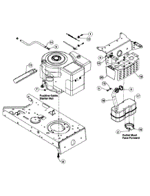 Muffler & Exhaust parts for White Outdoor Lawn Tractor 13A1686G190 / 1997 from AppliancePartsPros.com