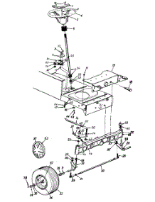 Steering & Front Wheels parts for White Outdoor Lawn Tractor 13A1686G190 / 1997 from AppliancePartsPros.com