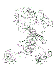Drive & Rear Wheels parts for White Outdoor Lawn Tractor 13AM683F190 / 2001 from AppliancePartsPros.com
