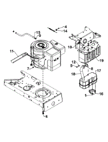 Engine Accessories parts for White Outdoor Lawn Tractor 13AM683F190 / 2001 from AppliancePartsPros.com