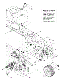 Drive & Rear Wheels parts for White Outdoor Lawn Tractor 13A2606G190 / 2003 from AppliancePartsPros.com