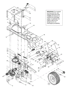 Drive & Rear Wheels parts for White Outdoor Lawn Tractor 13AP606G190 / 2002 from AppliancePartsPros.com
