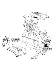 Hood & Dash parts for White Outdoor Lawn Tractor 136D696G190 / 1996 from AppliancePartsPros.com