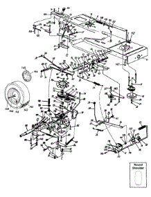 Lower Frame & Rear Wheel Lt-155 parts for White Outdoor Lawn Tractor 13A1696G190 / 1997 from AppliancePartsPros.com