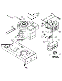 Muffler & Exhaust Lt-155 parts for White Outdoor Lawn Tractor 13A1696G190 / 1997 from AppliancePartsPros.com