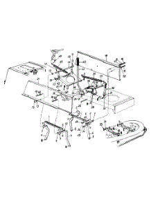Upper Frame And Deck Lift Assembly parts for White Outdoor Lawn Tractor 135T676H190 / 1995 from AppliancePartsPros.com