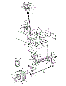 Steering Assembly parts for White Outdoor Lawn Tractor 136T686H190 / 1996 from AppliancePartsPros.com