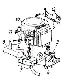 Engine Assembly parts for White Outdoor Lawn Tractor 134T696H190 / 1994 from AppliancePartsPros.com