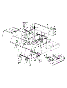 Deck Lift Assembly Lt-165 parts for White Outdoor Lawn Tractor 135T696H190 / 1995 from AppliancePartsPros.com