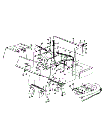 Upper Frame & Deck Lift Assembly Lt-165 parts for White Outdoor Lawn Tractor 136T696H190 / 1996 from AppliancePartsPros.com