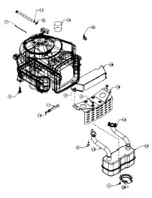 Muffler & Exhaust Lt-165 parts for White Outdoor Lawn Tractor 13AT696H190 / 1997 from AppliancePartsPros.com