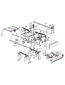 Upper Frame & Mower Deck Linkage Lt-165 parts for White Outdoor Lawn Tractor 13AT696H190 / 1997 from AppliancePartsPros.com