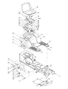 Fender, Seat, Deck Stabilizer parts for White Outdoor Lawn Tractor 13A4616G190 / 2003 from AppliancePartsPros.com