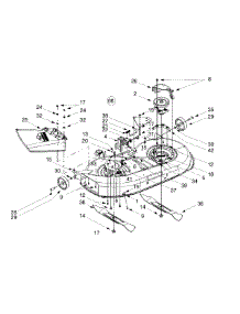 42 Inch Cutting Deck Single Belt parts for White Outdoor Lawn Tractor 13CO616G190 / 2001 from AppliancePartsPros.com