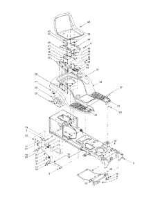 Seat, Fender & Frame parts for White Outdoor Lawn Tractor 13CO616G190 / 2001 from AppliancePartsPros.com