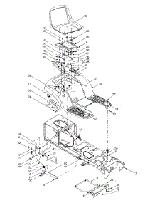 Fender, Seat, Deck Stabilizer parts for White Outdoor Lawn Tractor 13CO616G190 / 2002 from AppliancePartsPros.com
