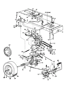 Lower Frame & Wheel Assembly Lt-17 parts for White Outdoor Lawn Tractor 13AD686G190 / 1999 from AppliancePartsPros.com