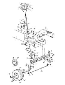 Steering Assembly Lt-17 parts for White Outdoor Lawn Tractor 13AD686G190 / 1999 from AppliancePartsPros.com