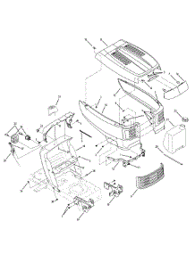 Hood & Dash parts for White Outdoor Lawn Tractor 13AV77TF090 / 2010 from AppliancePartsPros.com