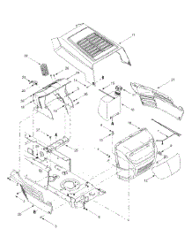 Hood Assembly parts for White Outdoor Lawn Tractor 13A2683G790 / 2004 from AppliancePartsPros.com