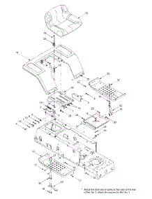 Seat, Fender Assembly parts for White Outdoor Lawn Tractor 13A2683G790 / 2004 from AppliancePartsPros.com