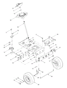 Steering, Front Wheel & Axle parts for White Outdoor Lawn Tractor 13A2683G790 / 2004 from AppliancePartsPros.com