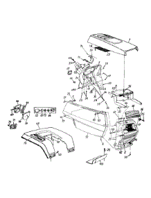 Hood & Fender Assembly Lt-175 parts for White Outdoor Lawn Tractor 13AD696G190 / 1999 from AppliancePartsPros.com