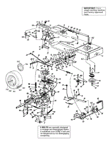 Lower Frame & Wheel Assembly Lt-175 parts for White Outdoor Lawn Tractor 13AD696G190 / 1999 from AppliancePartsPros.com