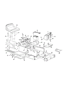 Seat, Fuel Tank & Frame Assembly Lt-175 parts for White Outdoor Lawn Tractor 13AD696G190 / 1999 from AppliancePartsPros.com
