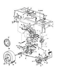 Lower Frame & Wheel Assembly Lt-18 parts for White Outdoor Lawn Tractor 13AT686H190 / 1999 from AppliancePartsPros.com
