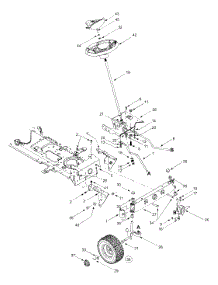 Steering, Front Axle And Wheels Lt-1800 parts for White Outdoor Lawn Tractor 13A2606G790 / 2004 from AppliancePartsPros.com