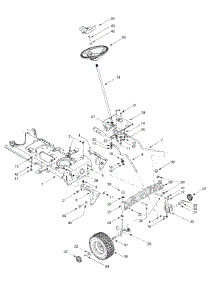 Steering Assembly parts for White Outdoor Lawn Tractor 13AT606H190 / 2000 from AppliancePartsPros.com