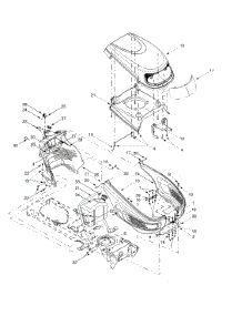 Tractor Body parts for White Outdoor Lawn Tractor 13AT606H190 / 2000 from AppliancePartsPros.com