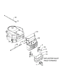 Muffler & Exhaust Assembly Lt-185 parts for White Outdoor Lawn Tractor 13BT696H190 / 1998 from AppliancePartsPros.com
